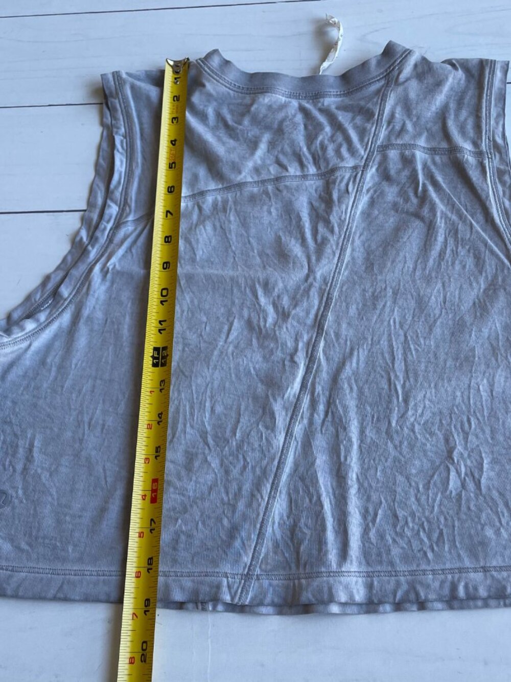 Entire Closet $5! *Has Stain* Lululemon Broken Beats Tank, Grey - Size Large - Picture 9 of 10